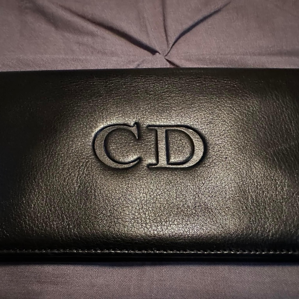 Vintage Christian Dior checkbook wallet